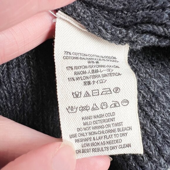 Free People Oversized Knit Sweater Dress Mini Long Balloon Sleeve Loose Slouchy - Picture 4 of 8